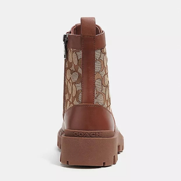 NEW! Citysole Boot 👢  with Signature Jacquard in Saddle/Khaki - Picture 4 of 5